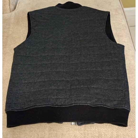 Michael Kors Charcoal Gray And Black Womens Full Zipped Lined Vest Size Large - Picture 3 of 3